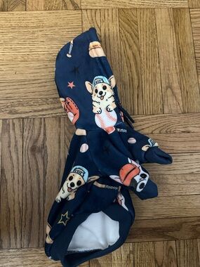 Spark Paws velvet dog baseball hoodie - NWOT - Small